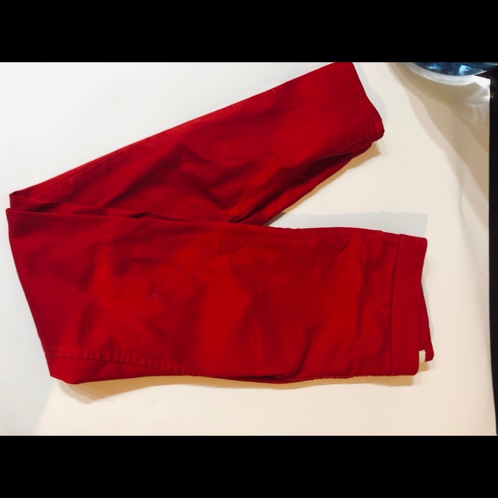 H&M Divided 8 Jeggings Bright Red